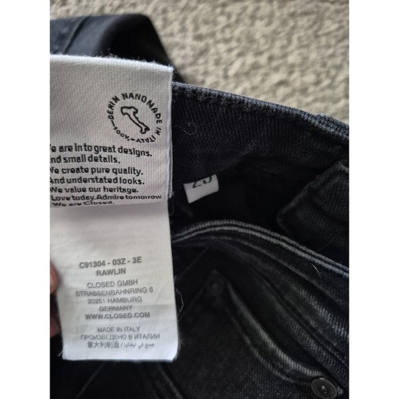 Closed Women Rawlin Straight Flare Legs Jeans - Black - Size: 25 - Picture 7 of 14